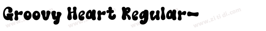 Groovy Heart Regular字体转换